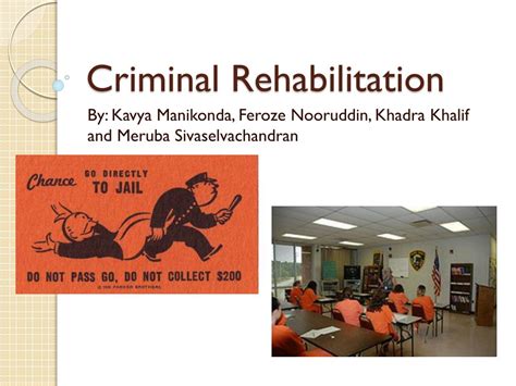 define rehabilitation in criminal justice.